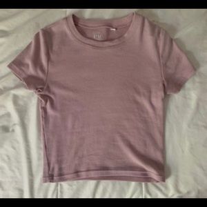 mauve crop top